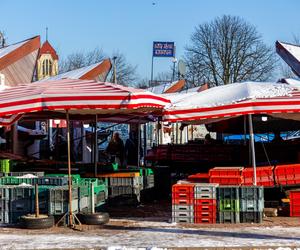 Targowisko przy ul. Orlej w Otwocku przed modernizacją