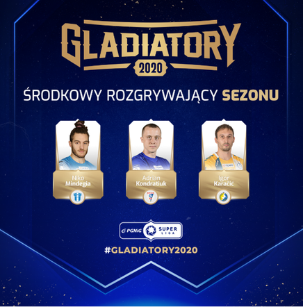 Środkowy rozgrywający Sezonu – nominowani / PGNiG Superliga Gladiatory 2020