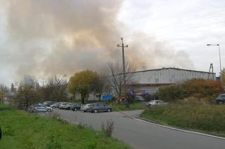 Pożar hali przy Krakowiaków