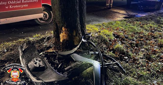 Młody kierowca roztrzaskał się na drzewie! Wcześniej zginął tu jego brat [ZDJĘCIA]