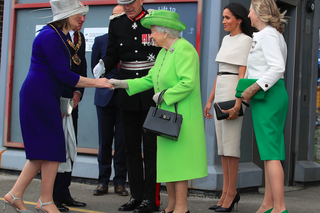 Księżna Meghan Markle na pierwszej, oficjalnej wizycie z królową Elżbietą II bez księcia Harry'ego
