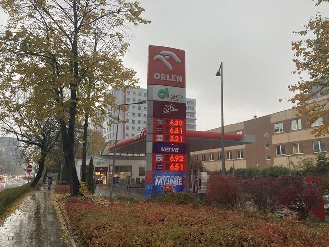 Ceny paliw na stacji Orlen, ul. Postępu 16 (26.10).