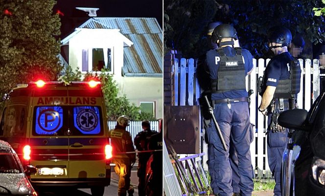 Antyterroryści zatrzymali mężczyznę w Ząbkach. Zabarykadował się w domu