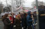 Pracownicy sądów protestują we Wrocławiu