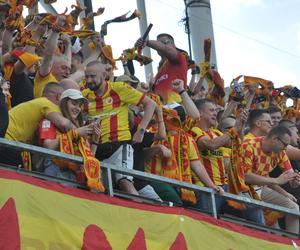 Korona Kielce - Ruch Chorzów. Zdjęcia kibiców na Suzuki Arenie