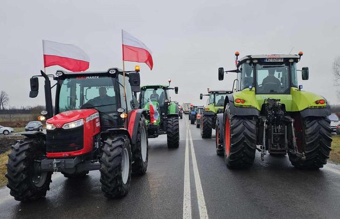 Protest rolników z Podkarpacia w Przeworsku