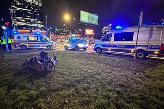 Wjechał skuterem w tramwaj! Poważny wypadek dostawcy jedzenia 