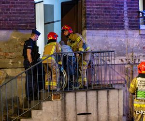 Pożar pustostanu w Chorzowie. 31-letni sprawca podpalenia usłyszał zarzuty