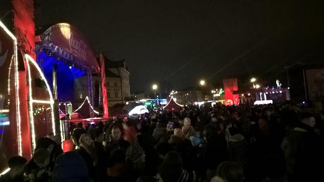 Ciężarówki Coca - coli w Lublinie