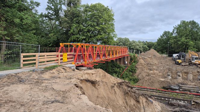 Postępują prace na olsztyńskim Tracku. Powstaje m.in. nowoczesny wiadukt