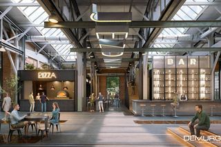 Zajezdnia Jeżyce po przebudowie: wnętrze