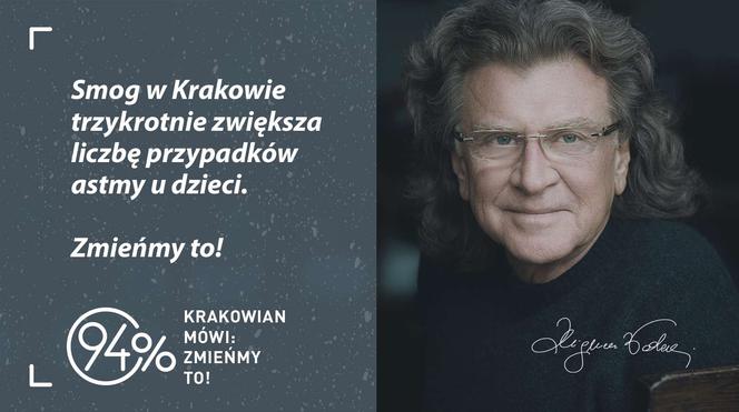 "W Krakowie na Brackiej mieszka smog". Gwiazdy w kampanii "94 procent" [GALERIA]