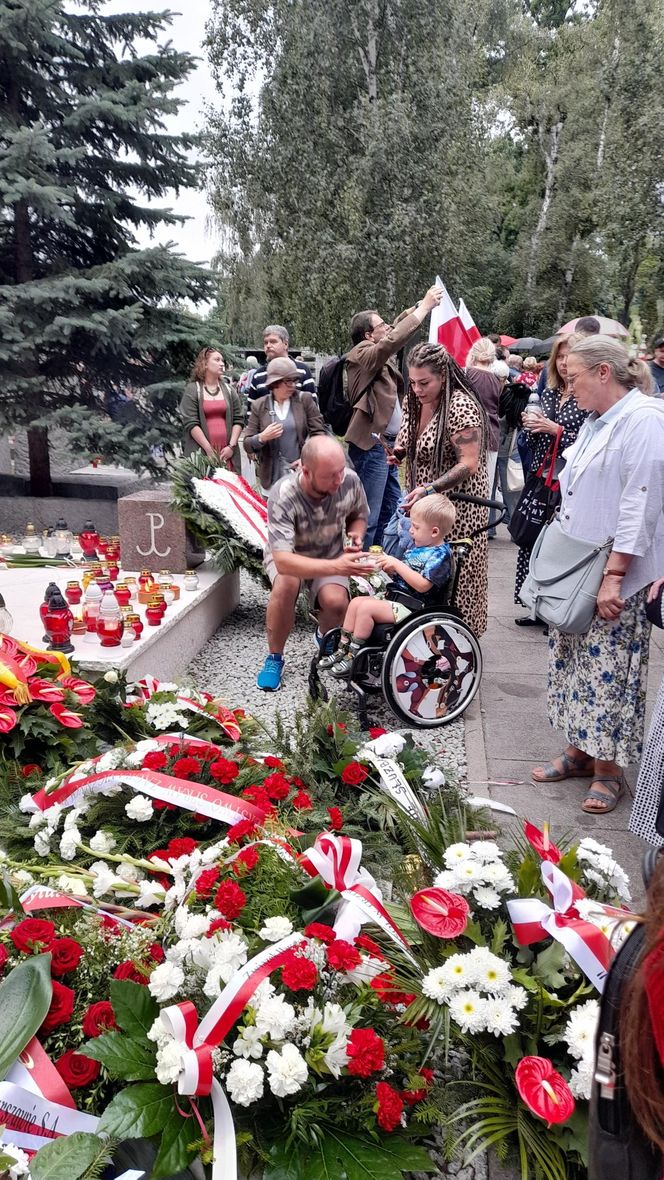 81. rocznica wybuchu Powstania Warszawskiego. Uroczystości przy pomniku Gloria Victis