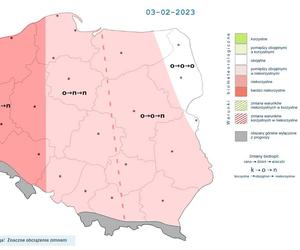 Załamanie pogody. IMGW ostrzega przed trudnymi warunkami pogodowymi [3 i 4 lutego]