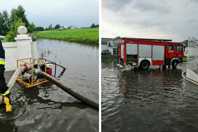 Pomorskie: Zalane ulice, połamane gałęzie, uszkodzone samochody. Strażacy mieli pełne ręce roboty