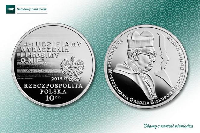 Moneta „50. rocznica wystosowania orędzia biskupów polskich do niemieckich”