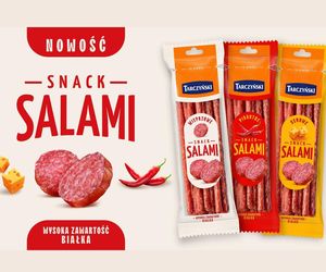 Tarczyński podnosi poprzeczkę w kategorii przekąsek mięsnych. Salami Snack to hit dla fanów wyrazistych smaków