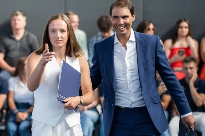 Iga Świątek i Rafael Nadal