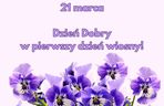 Fajne kartki na pierwszy dzień wiosny