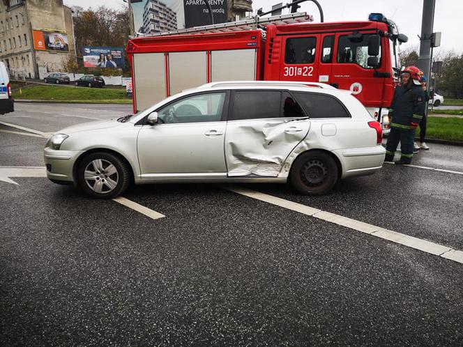 Wypadek na placu Poznańskim w Bydgoszczy