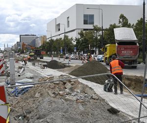 Remont torowiska na ul. Marszałkowskiej (sierpień 2025)