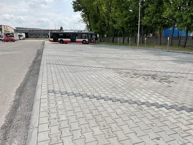 Wyremontowany parking dla autobusów w zajezdni MPK 