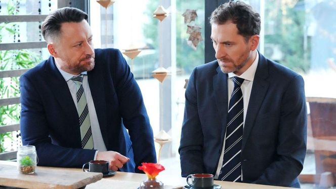 Barwy szczęścia odc. 3185. Maciej Wilk (Adam Szczyszczaj), Szczepan Krajewski (Robert Gulaczyk)