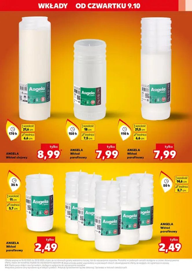 Ceny zniczy - Kaufland