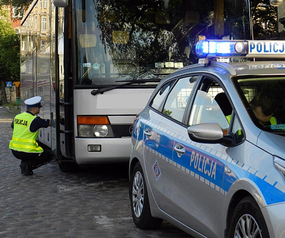 Kontrola autobusu szkolnego