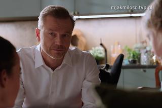 M jak miłość odc. 1735 po wakacjach 2023. Andrzej Budzyński (Krystian Wieczorek), Magda (Anna Mucha), Nadia (Mira Fareniuk)