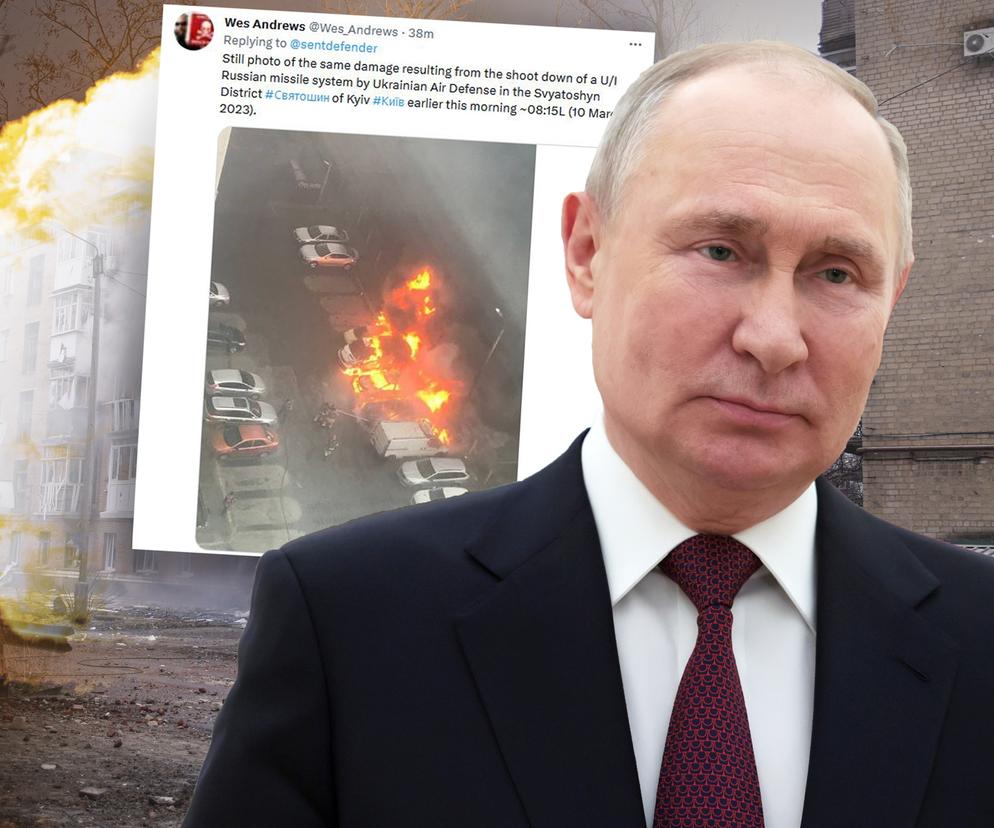 Putin znów to zrobił. Zmasowany atak na Kijów. Na podwórkach płoną samochody