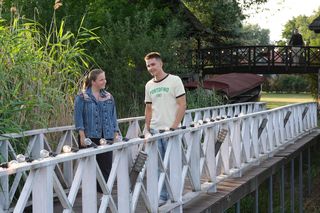 M jak miłość odc. 1892. Janek Winiar (Jakub Sirko), Majka (Matylda Giegżno)