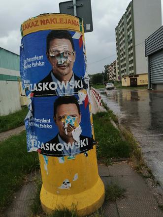 starachowice niszczenie plakatów wyborczych