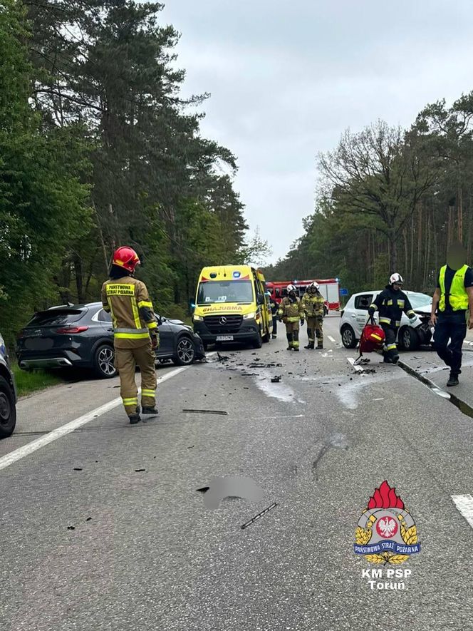 Wypadek na DK nr 80 pomiędzy Bydgoszczą a Toruniem