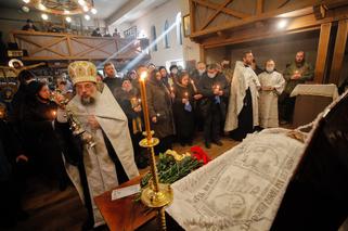 Pogrzeb zabitego przez Rosjan ukraińskiego żołnierza