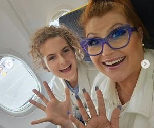 Katarzyna Skrzynecka na wakacjach, ale to córka zgarnia lajki. Te zdjęcia trzeba zobaczyć!