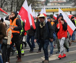 Protest rolników 20 marca w Lublinie. Przeszli ulicami miasta pod LUW