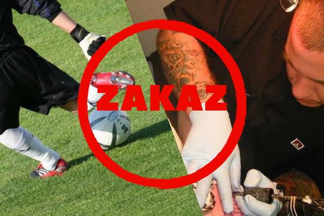 Tatuaże zakazane na boisku - wydziarani piłkarze nie wybiegną na murawę?