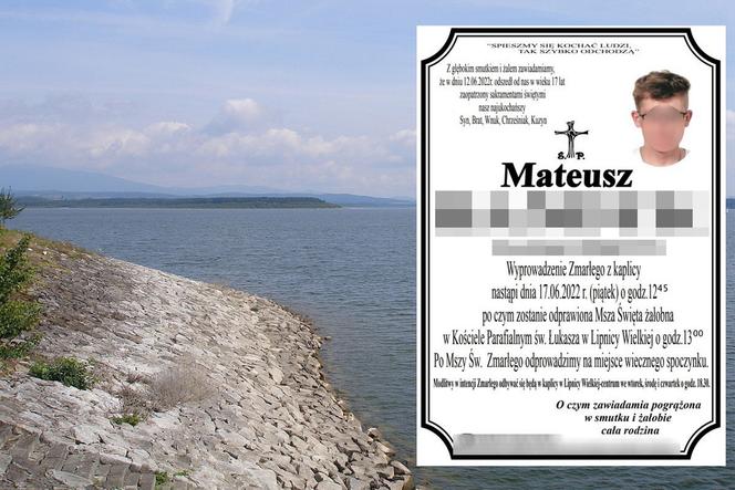 Mateusz utonął w jeziorze Orawskim