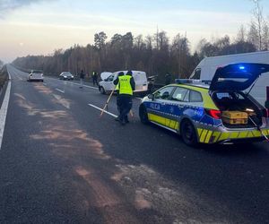 Wypadek na autostradzie A4 w Pławniowicach