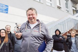 Mieszkańcy Przeróbki żegnają listonosza Grzegorza 