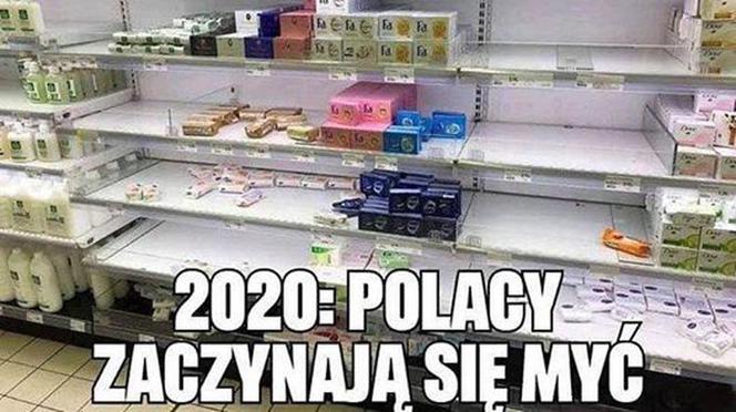 Koronawirus sieje panikę. Puste półki w sklepach aptekach. Ludzie wykupują żele antybakteryjne i mydła [ZDJĘCIA]