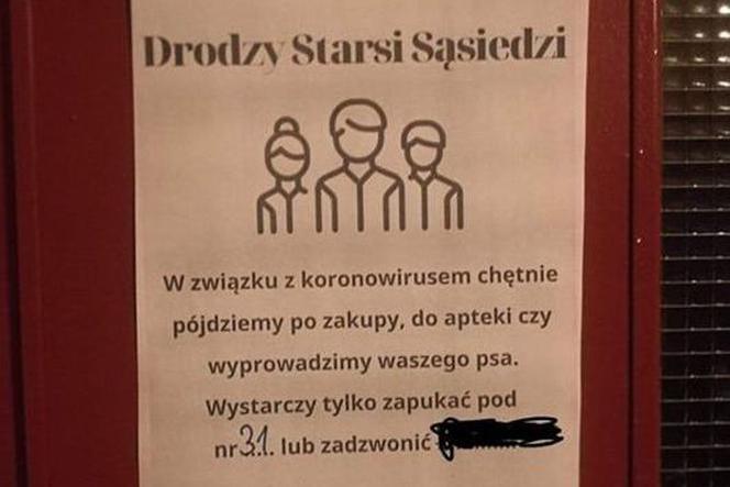 Pomoc ludziom starszym koronawirus