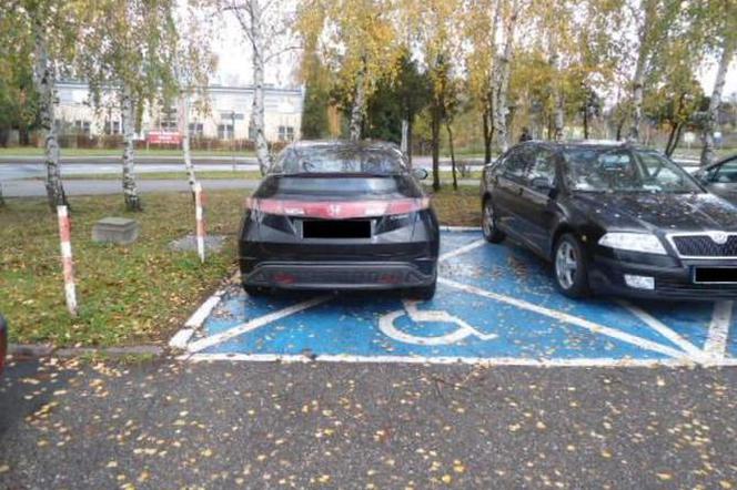Parkują na miejscach dla niepełnosprawnych