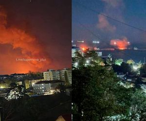 Płonie rosyjski tankowiec. Ukraińskie drony uderzyły