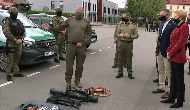 Agata Duda pierwszy raz publicznie pojawiła się po kontuzji kostki