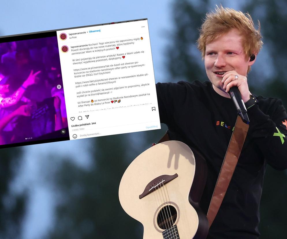Ed Sheeran bawił się w warszawskim klubie! Tańczył, śmiał się i robił zdjęcia z fanami!