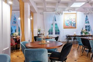 Nowe wnętrza restauracji Dwóch Świętych w Pensjonacie Małopolanka & SPA w Krynicy-Zdroju