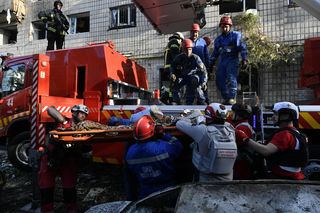 Skutki rosyjskiego ataku na Kijów