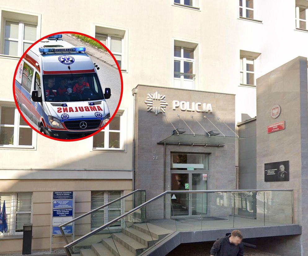 Poznań. Nie żyje policjant, który zasłabł w budynku komendy wojewódzkiej 